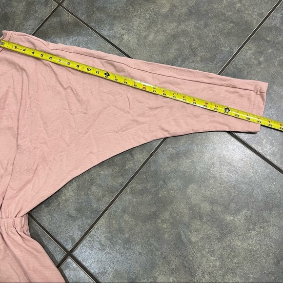 Free People Beach Santa Maria Mini Dress Women's SMALL Light Pink Boho Preppy - Picture 8 of 10